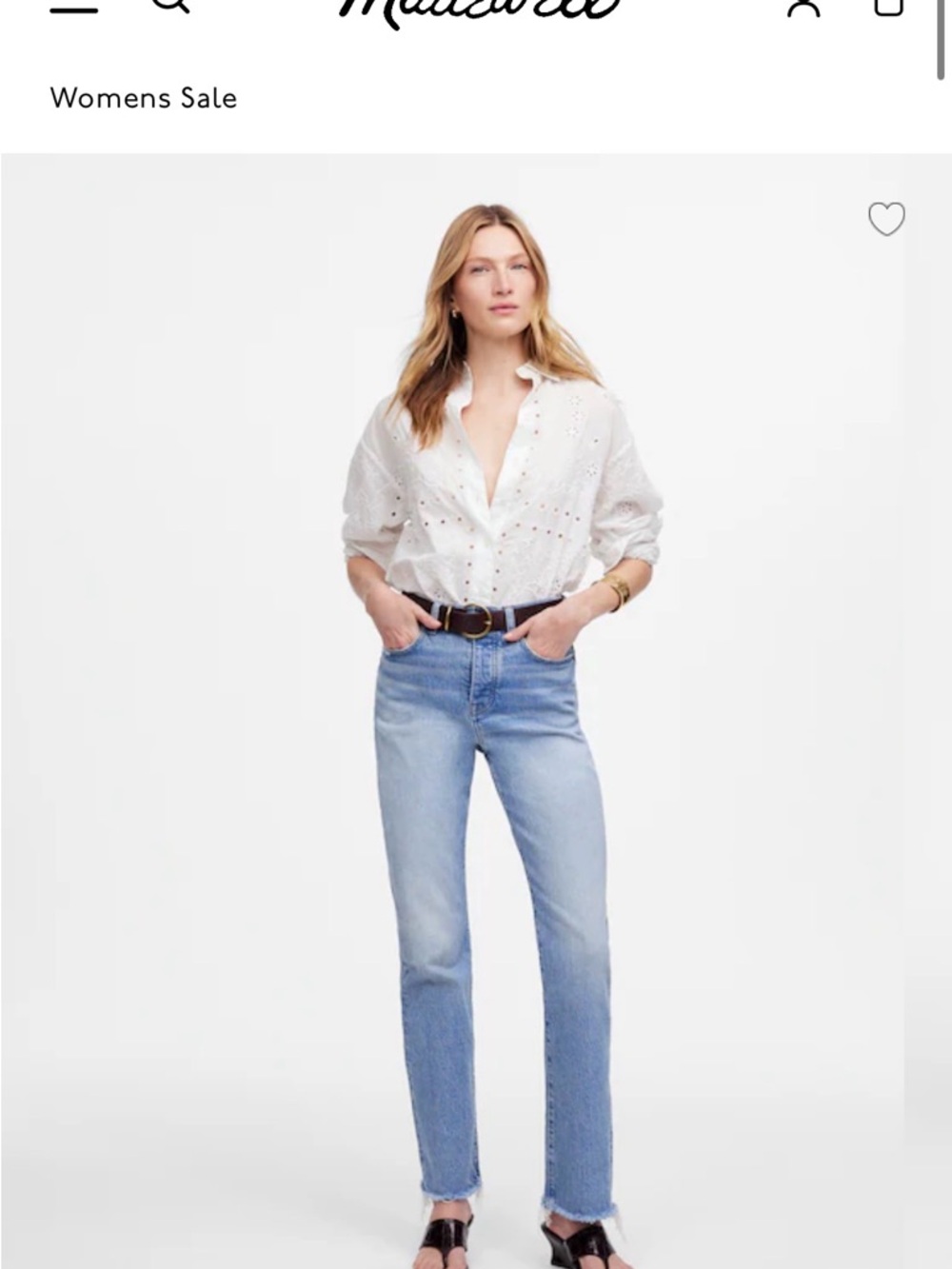 Madewell Straight-Leg Jeans in Light Blue Wash